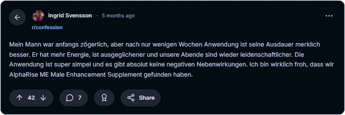 AlphaRise ME Reddit Erfahrungen