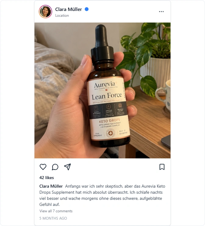 Aurevia Keto Drops Instagram Erfahrungen