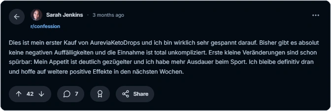 Aurevia Keto Drops Reddit Erfahrungen