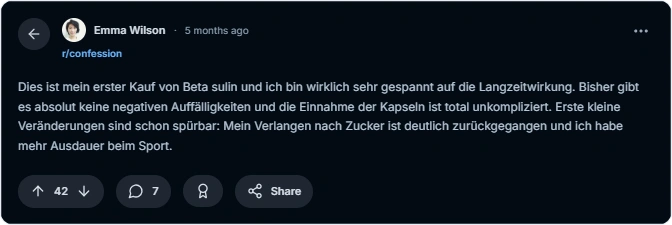 Betasulin Reddit Erfahrungen