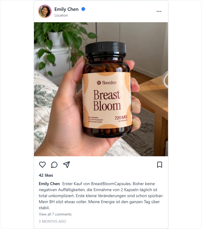 Breast Bloom Capsules Instagram Erfahrungen