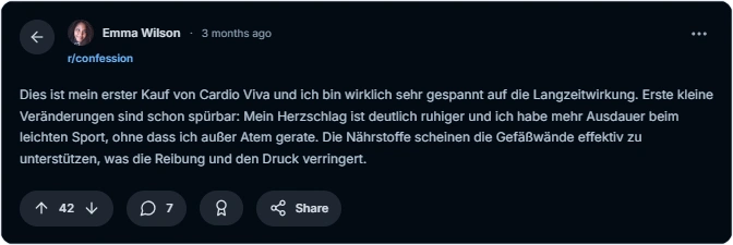 Cardioviva Reddit Erfahrungen