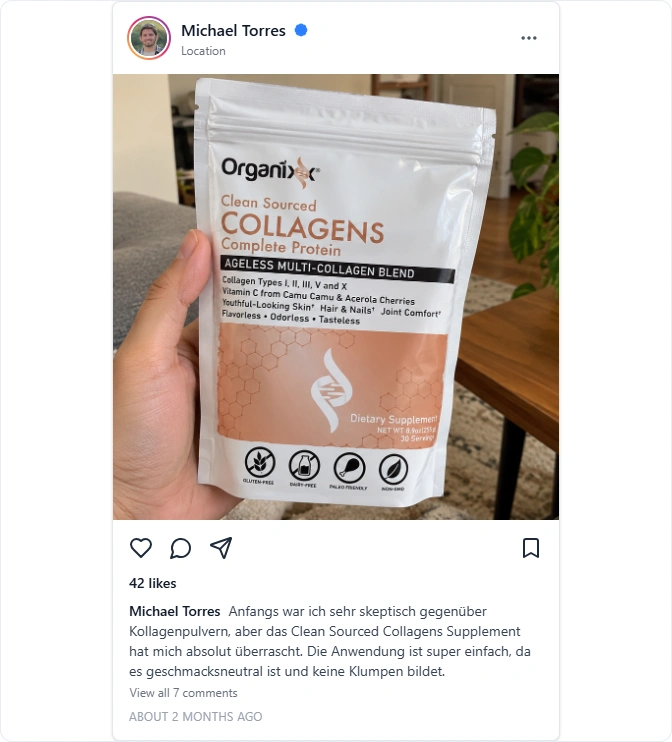 Clean Sourced Collagens Instagram Erfahrungen