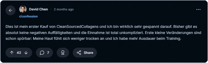 Clean Sourced Collagens Reddit Erfahrungen