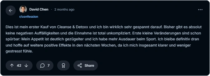 Cleanse and Detoxx Reddit Erfahrungen
