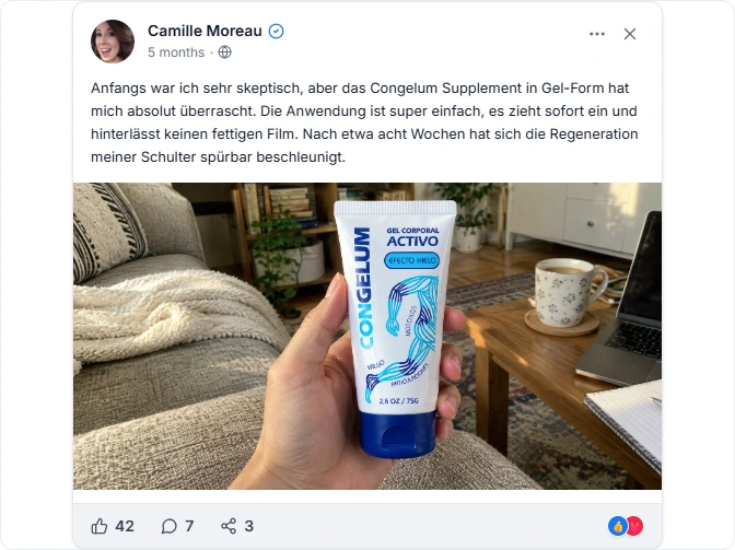 Congelum Facebook Erfahrungen