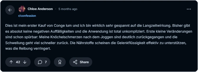 Congelum Reddit Erfahrungen