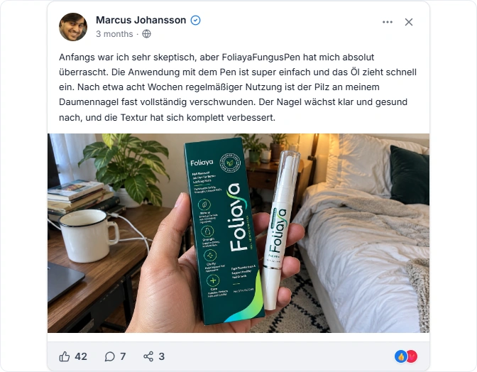 Foliaya Fungus Pen Facebook Erfahrungen