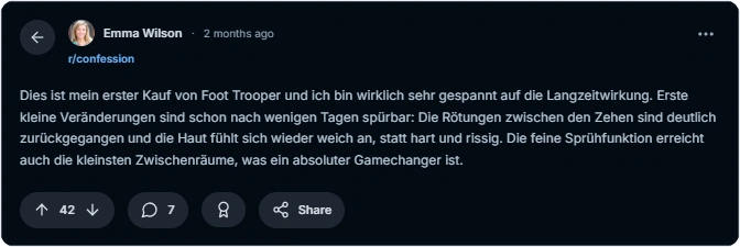 Foot Trooper Reddit Erfahrungen