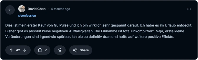 GL Pulse Reddit Bewertungen