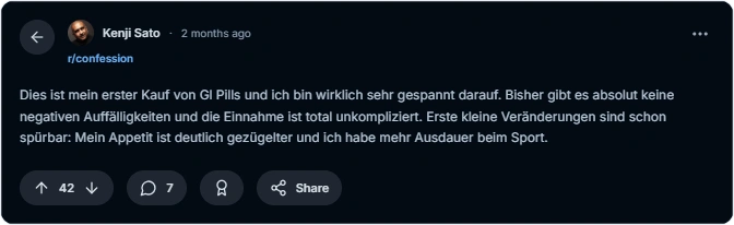 GLPills Reddit Erfahrungen