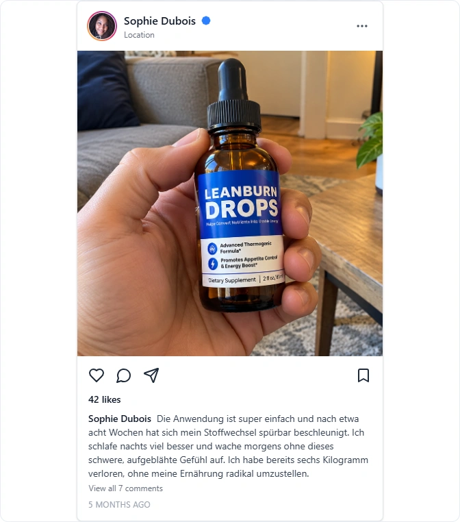Leanburn Drops Instagram Bewertungen