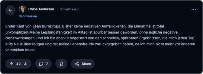 Leanburn Drops Reddit Bewertungen