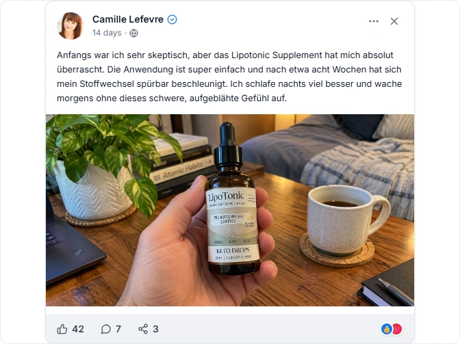 Lipotonic Facebook Erfahrungen