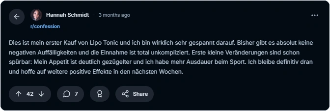Lipotonic Reddit Erfahrungen