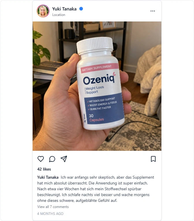 Ozeniq Instagram Erfahrungen