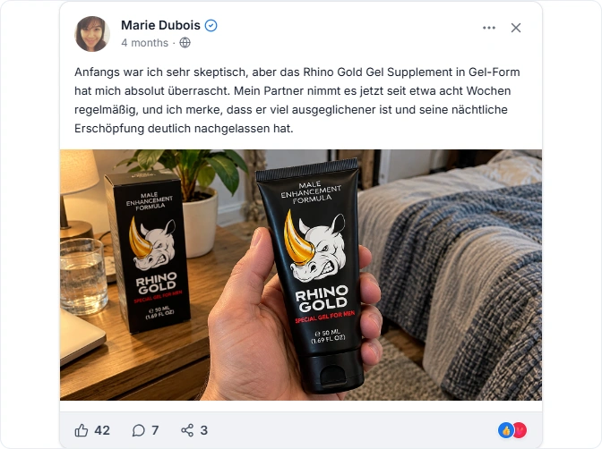 Rhino Gold Gel Facebook Erfahrungen