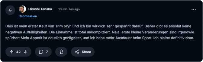 Trimoryn Reddit Erfahrungen