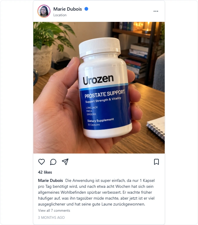 Urozen Instagram Erfahrungen