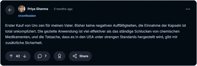 Urozen Reddit Erfahrungen
