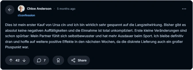 Ursacin Reddit Erfahrungen