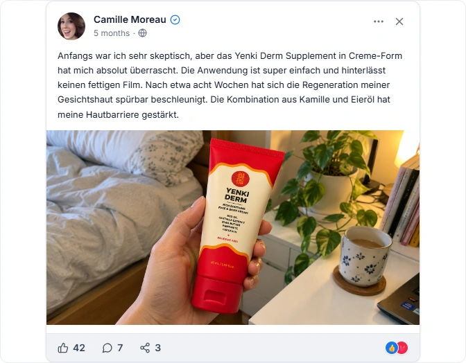 Yenki Derm Facebook Erfahrungen