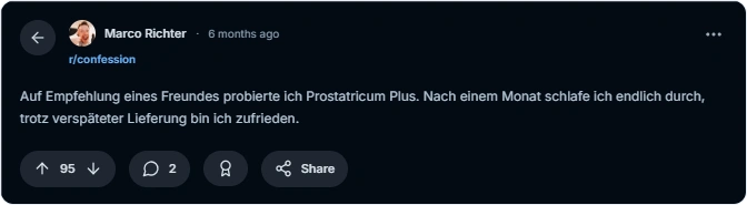 Prostatricum Plus Reddit Bewertung