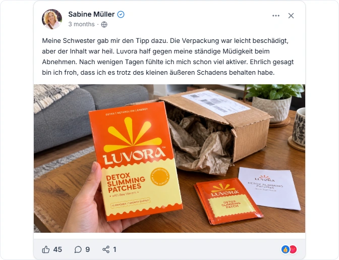 Luvora Facebook Bewertung