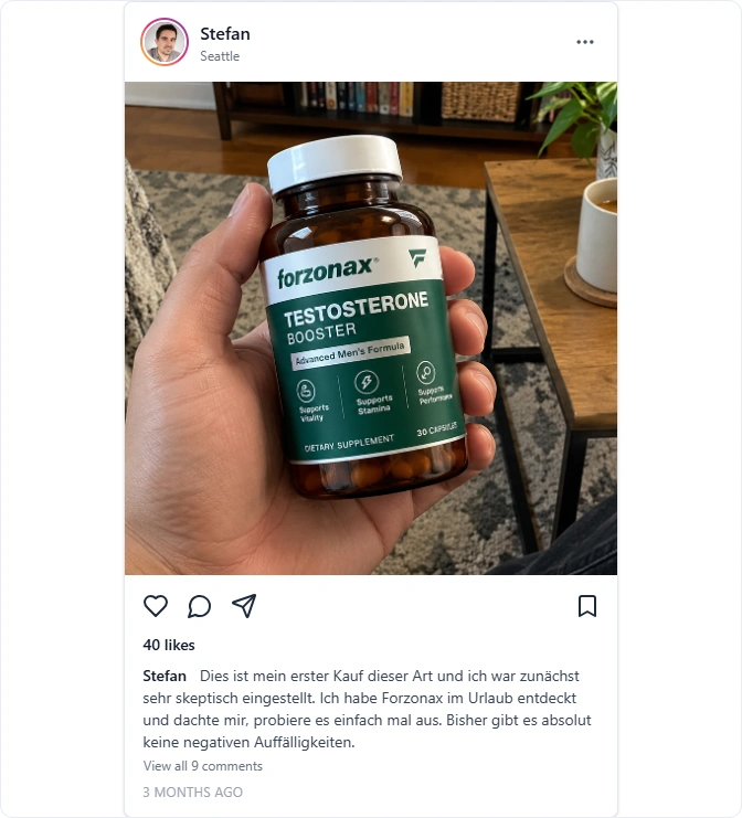 Forzonax Instagram Bewertung
