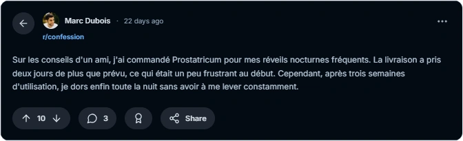 Prostatricum Reddit Avis 
