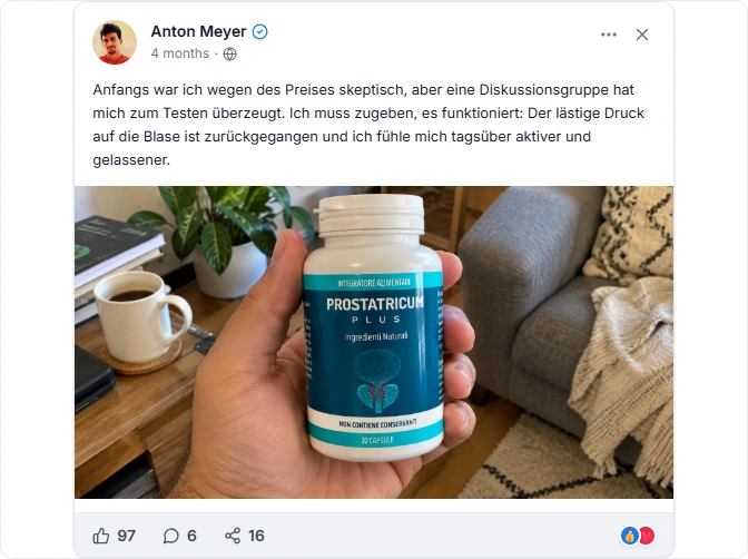 Prostatricum Plus Facebook Bewertung
